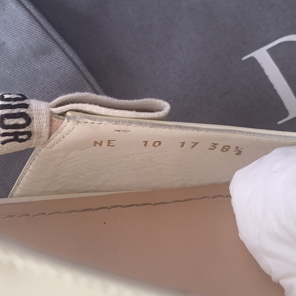 CHRISTIAN Dior J'adior Off White Slingback Flats⭐️ - Picture 7 of 11